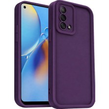 Mabelme Store Oppo A74 4g Kılıf Viera Silikon - Mürdüm