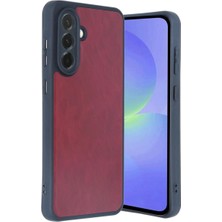Mabelme Store Samsung Galaxy A35 5g Kılıf Aras Deri Kapak - Bordo
