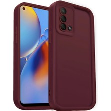 Mabelme Store Oppo A74 4g Kılıf Viera Silikon - Bordo