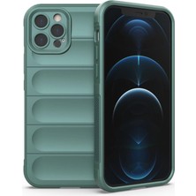 Mabelme Store Apple Iphone 12 Pro Kılıf Optimum Silikon - Koyu Yeşil