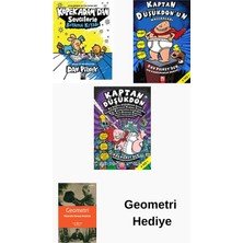 Altın Kitaplar Dav Pilkey 3 Kitap Seti + Geometri Hediye