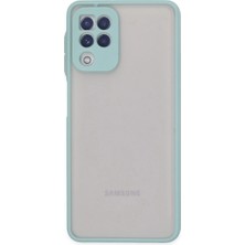 Mabelme Store Samsung Galaxy A22 Kılıf Montreal Silikon Kapak - Turkuaz
