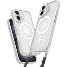 Mabelme Store Apple Iphone 16 Plus Kılıf Enka Magsafe Silikon Kılıf - Şeffaf