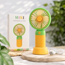 Poke Şarjlı Mini El Fanı USB Taşınabilir Vantilatör Dahili Bataryalı Sessiz Portatif El Tipi Fan Ev Ofis Seyahat Kamp Plaj Için