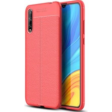 Mabelme Store Huawei P Smart S Kılıf Auto Focus Kapak - Kırmızı