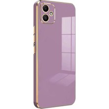 Mabelme Store Samsung Galaxy A05 Kılıf Volet Silikon - Mor
