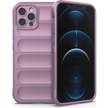 Mabelme Store Apple Iphone 12 Pro Kılıf Optimum Silikon - Mor