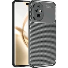 Mabelme Store Honor 200 Kılıf Auto Focus Karbon Kapak - Siyah