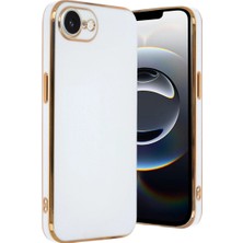 Mabelme Store Apple Iphone 16E Kılıf Volet Silikon - Beyaz