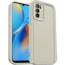 Mabelme Store Oppo A16 Kılıf Viera Silikon - Krem