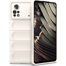 Mabelme Store Xiaomi Poco X4 Pro 5g Kılıf Optimum Silikon - Krem