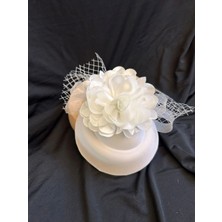 Bba New Trend Nikah Şapkası Fascinator Vualet Fascinator Vualet Kadın Şapkası Nikah Düğün Kokteyl Mezuniyet Balo Yılbaşı Aksesuarı