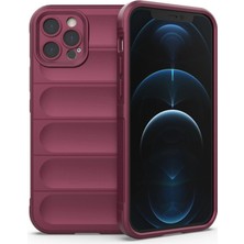 Mabelme Store Apple Iphone 12 Pro Kılıf Optimum Silikon - Bordo