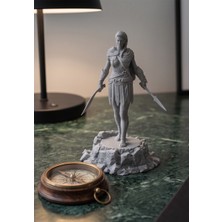Nokta Labs Ac Odyssey Kassandra Figürü - Taş Dokulu Masaüstü Dekoratif Heykel