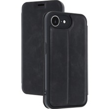 Mabelme Store Apple Iphone 16E Kılıf Flip Cover - Siyah