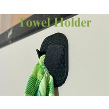Petek Desenli Modern Havlu Askısı - Havluluk - Banyo ve Mutfak Düzenleyici Askı (3 Adet)