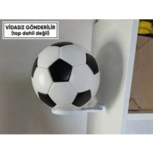 17,5 cm Plastik Top Standı | Çift Taraflı Bantlı Top Duvar Askılığı | Futbol, Basketbol, Voleybol Top Tutucu