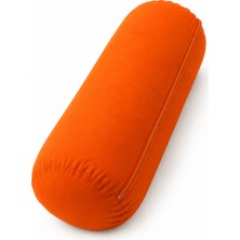 SUNYOGA Yoga Bolster Organik Poplin Kumaş Kırpıntı Sünger Dolgulu Meditasyon Yastığı Pilates Destek Minderi 65X22 cm
