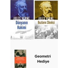 İthaki Yayınları Jules Verne 2 Kitap Seti + Geometri Hediye