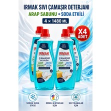 IRMAK Sıvı Çamaşır Deterjanı Arap Sabunu ve Soda Etkili 1480 MLX4ADET