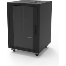 Uranium 20U 60X60 19" Dikili Tip Kabinet Tekerlek Dahil (Demonte/ Ön-Arka Açılır / Yanlar Sabit)