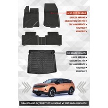 Drs Tuning Opel Grandland Elektrikli / Plug In Hybrid 2025+ Uyumlu 4.5d Sahler Premium Havuzlu Paspas ve Liner