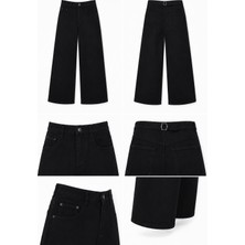 Ymr Moda Ymr Jeans Siyah Baggy Kot Pantolon