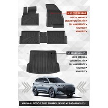 Drs Tuning Chery Tiggo 7 Makyajlı 2025 ve Sonrası Uyumlu 4.5d Premium Havuzlu Oto Paspas ve Liner Bagaj Havuzu