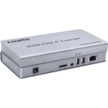 Sensei Senseı Hdtv-Extentıon 200 Metre 1080P Cat6 Kvm Extender(Hdmı-Usb-Ir-Audıo)