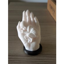 Elde Uyuyan Bebek Biblosu - Bebek Biblo - Hediyelik Dekoratif Bebek Biblo