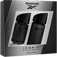 Reebok Iconic Statement Black Edp 100 ml + Shower Gel  200 ml Erkek Parfüm Seti