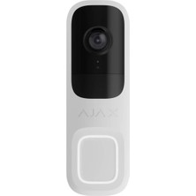 Ajax Doorbell 4mp 6 Metre Ir LED Çift Yönlü Konuşma Onvıf Wıfı Görüntülü Kapı Zili Beyaz
