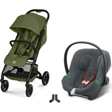 Cybex Beezy Travel Sistem | Moss Green & Aton Steel Grey