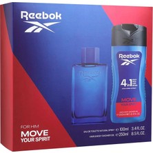 Reebok Move Your Spirit Edt 100 ml + Shower Gel 250 ml Erkek Parfüm Seti