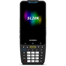 M3 mobile SL20K X/w 2d Karekod Andr.13 4GB/64GB 13MP Wıfı+Bluet. 4" Tuşlu Ekran El Terminali (Kılıf