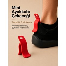Mini Pratik Ayakkabı Çekeceği – Taşınabilir Pratik Ayakkabı Giyme Aparatı Kerata - 1 Adet Plastik Kerata