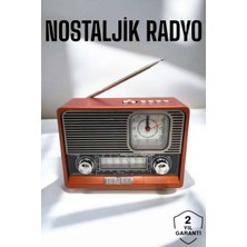 Belsina Nostaljik Görünümlü USB Girişli Bluetooth Bağlantılı Radyo - BLS1008813-9628