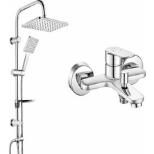 ECA E.c.a Ar Fast Banyo Bataryası + Tema 53242 Rain Carismo Duş Sistemi