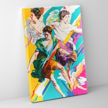 Painted Anarchy Klasik Melekler Pop Sanat Klasik ve Pop Sanatı Birleştiren Kanvas Tablo