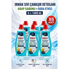 IRMAK Sıvı Çamaşır Deterjanı Arap Sabunu ve Soda Etkili 1480 MLX6ADET