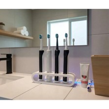 Şarjlı Diş Fırçası Standı 4'lü - Modern Şık ve Pratik Çözüm - Plastik Elektrikli Diş Fırçası Standı