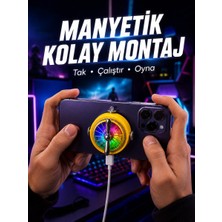 Belsina Şarj Edilebilir Rgb Telefon Soğutucu Oyun Fanı - BLS1006425-8307