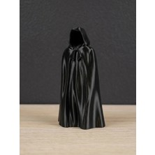 14 cm Dekoratif Hayalet Figürü – Minimal Plastik Masaüstü Dekoru, Hediyelik Korku Temalı Obje