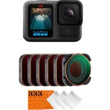 K&f Concept Gopro HERO13/HERO12 Black Için Nd Filtre Seti (Cpl/nd 8/nd 16/nd 32/ND64/ND1000)
