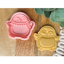Penguen Kurabiye Kalıbı – 8,5 cm – Pla Plastik – Elde Yıkama – Sevimli Tasarım