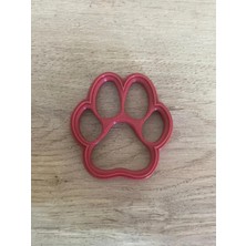 Sevimli Dost Kedi Köpek Pati Kurabiye Kalıbı Kesici Şekillendirici - 1 Adet Plastik 7 cm