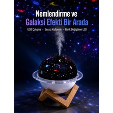 USB Bağlantılı Projektör Işıklı Taşınabilir Mini Hava Nemlendirici ve Aroma Difüzörü