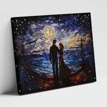 Painted Anarchy Titanic Aşk Hikayesi Çift Temalı Tasarım Kanvas Duvar Tablosu