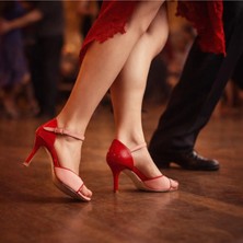 Lo Mejor Shoes “aşk Adımı” Tango, Dans ve Salon Ayakkabısı 8,5 cm 13 Pont Koni Model Kapalı Topuk