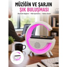 Belsina Yeni Nesil Bluetooth Hoparlör Speaker 5.0 Taşınabilir G Şeklinde Powerbankli Yen - BLS1003037-1
